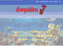 Tablet Screenshot of divegoddess.com